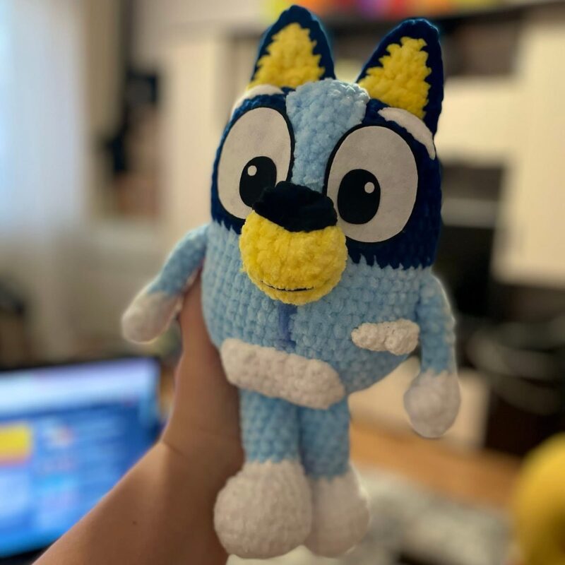 Handmade dog with scar from open heart surgery and g-tube